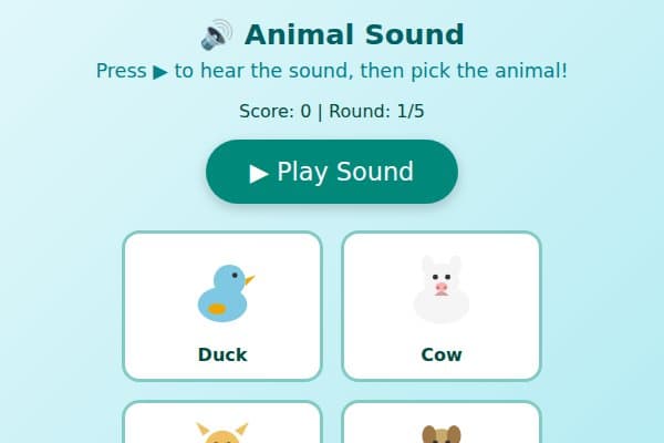 Animal Sound → Pic