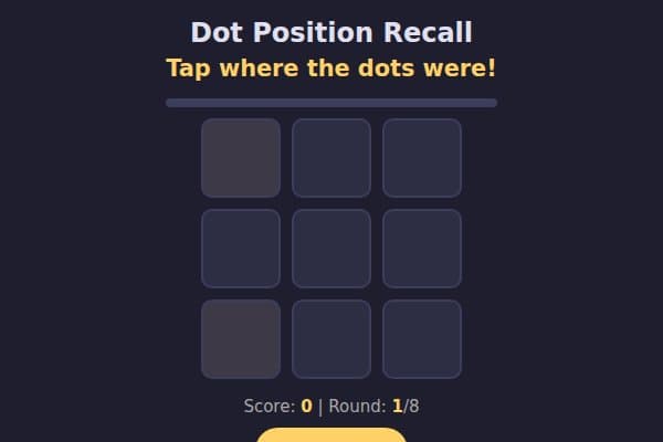 Dot Position Recall