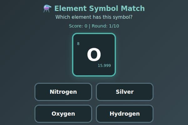 Element Symbol Match
