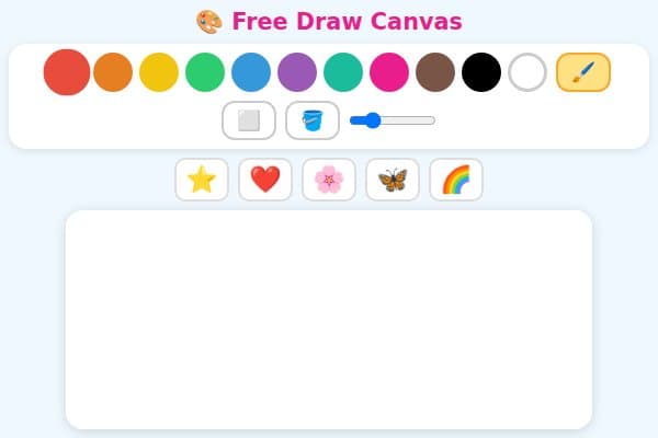 Free Draw Canvas