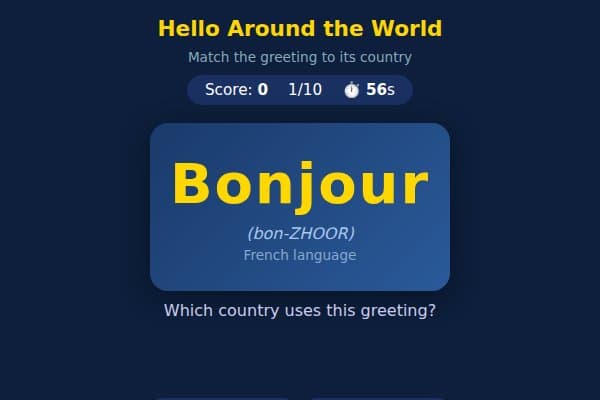 Hello Around the World