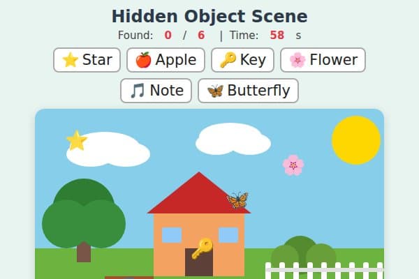 Hidden Object Scene