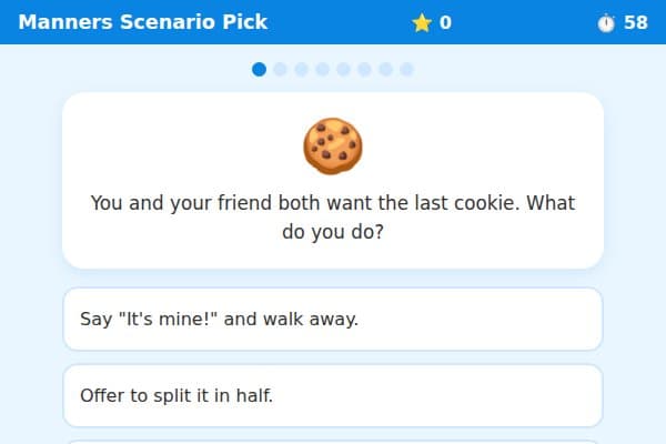 Manners Scenario Pick