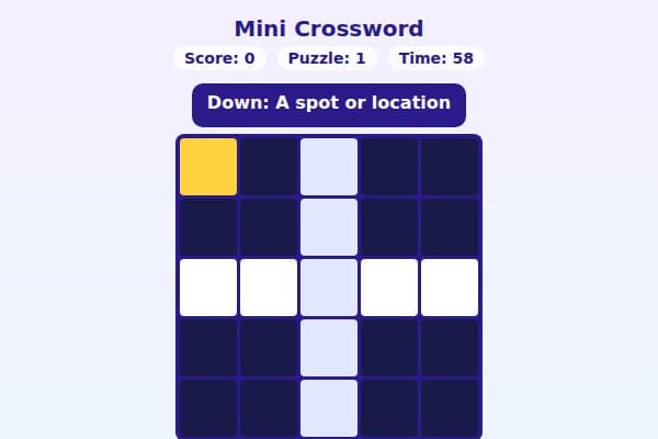 Mini Crossword