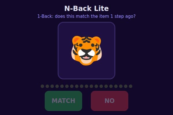 N-Back Lite