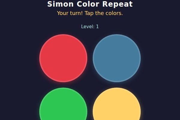 Simon Color Repeat