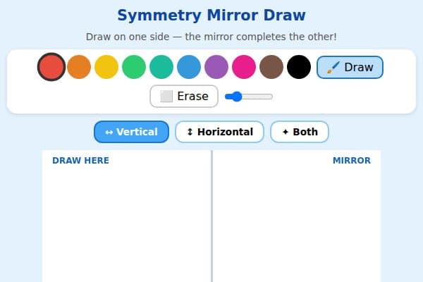 Symmetry Mirror Draw